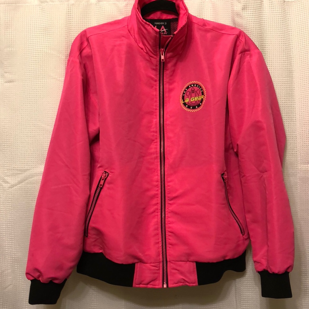 Forever 21 M LA gear active sports jacket pink